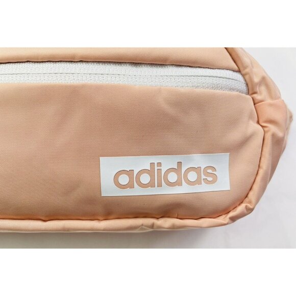 ADIDAS CORE WAIST PACK~ Bag Fanny Pack Glow Sport Bag Pink /White/Black (coral) - Picture 7 of 12